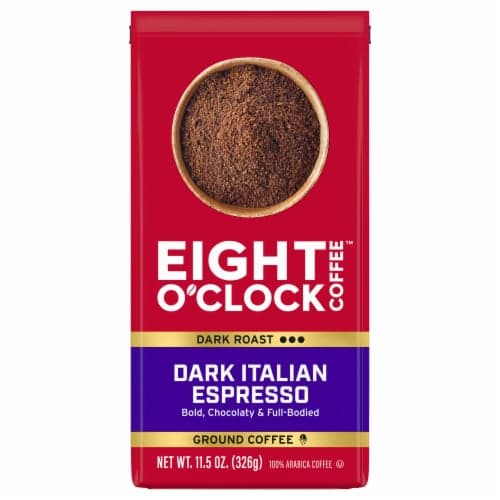 Eight O' Clock, Coffee, Ground, Dark Roast, Dark Italian Espresso
