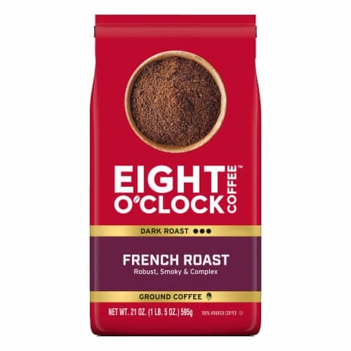 Eight O'Clock Coffee, Coffee, French Roast, Dark Roast, Ground Coffee