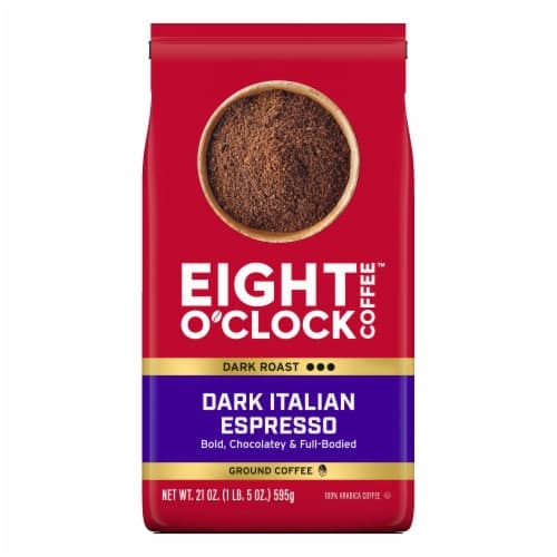 Eight O'Clock Coffee Coffee, Ground, Dark Roast, Dark Italian Espresso