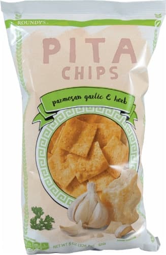 Roundy'S Pita Chips Parmesan Garlic