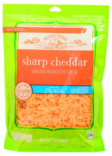 Roundy'S 2% Milk Sharp Cheddar Shredded Cheese