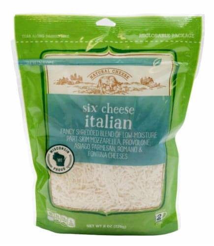 Roundy'S Six Cheese Italian Blend Shredded Cheese