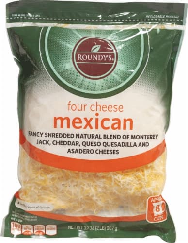 Roundy'S Fancy Four Cheese Mexican Shredded Cheese
