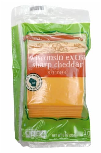 Roundy'S Wisconsin Extra Sharp Cheddar Sliced Cheese