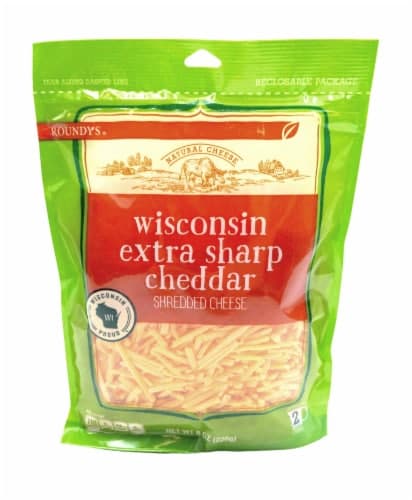 Roundy'S Wisconsin Extra Sharp Cheddar Shredded Cheese