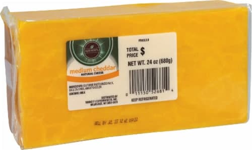 Roundy'S Chunk Medium Cheddar Cheese