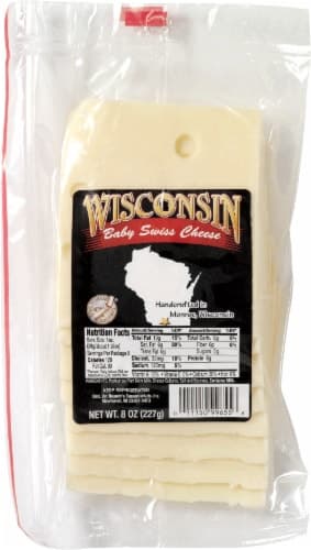 Wisconsin Sliced Baby Swiss Cheese