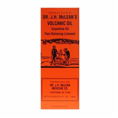 Dr. J.H. Mc Lean'S Volcanic Oil Pain Relieving Liniment, Turpentine Oil
