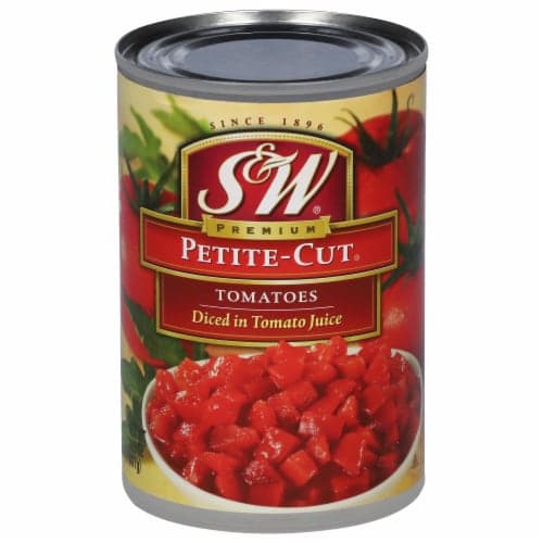 S&W Tomatoes Diced Premium Petite-Cut In Rich Juice