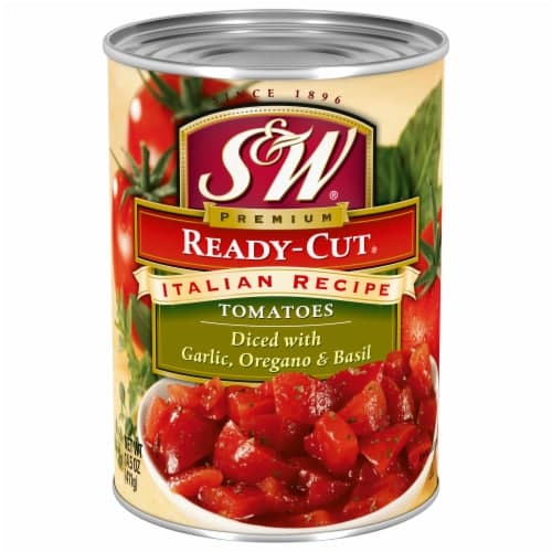 S&W Tomatoes Diced Premium Ready-Cut Italian Recipe