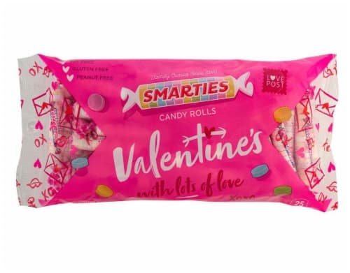 Smarties Rolls Hard Valentine'S Day Candy Bag