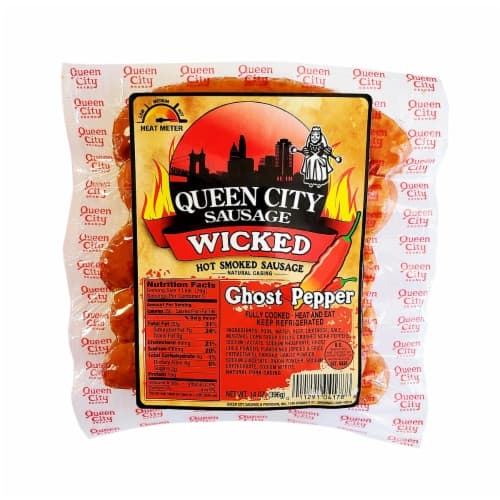 Queen City Sausage Wicked Ghost Pepper Hot Smoked Sausage