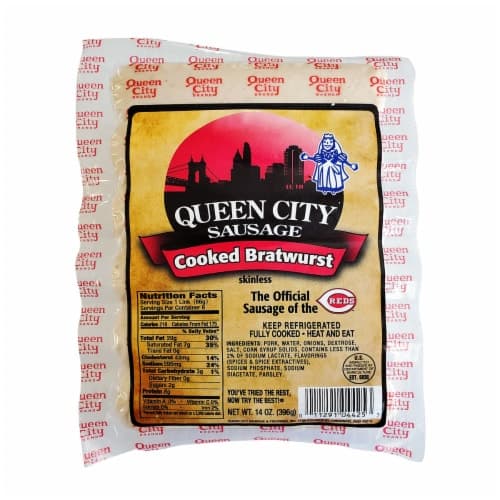 Queen City Skinless Cooked Bratwurst
