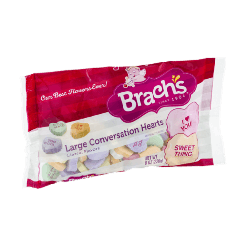 Brachs Conversation Hearts, Classic Flavors, Large