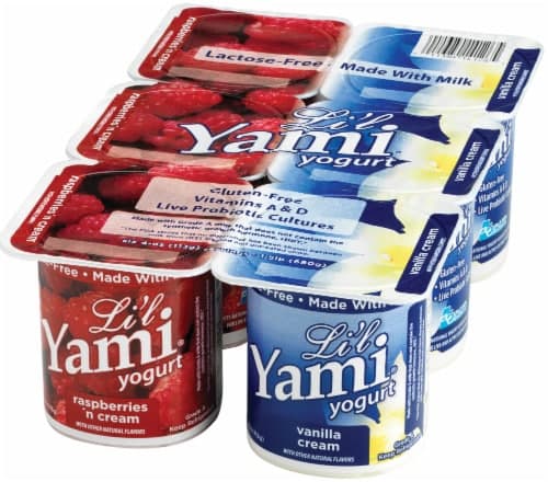 Yami Rasperries N Cream And Vanilla Cream Kids Yogurt