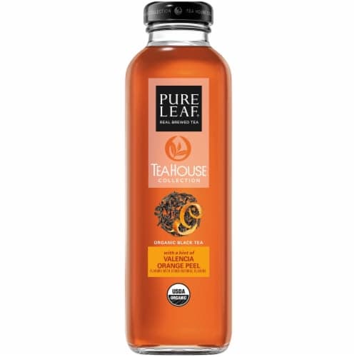 Pure Leaf Tea House Organic Black Tea With Valencia Orange Peel Glass