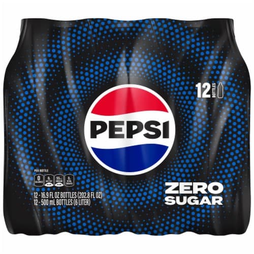 Pepsi Zero Sugar Soda Bottles