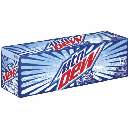 Mtn Dew White Out Smooth Citrus Flavor Soda