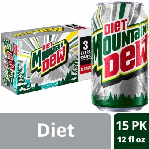 Mountain Dew Diet Citrus Soft Drink Soda