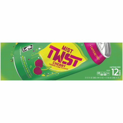 Mist Twist Soda, Cherry Lemon Lime Flavor, Caffeine Free