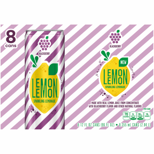Lemon Lemon Sparkling Lemonade, Blackberry Flavor