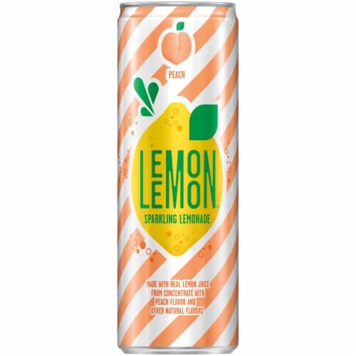 Lemon Lemon Sparkling Lemonade, Peach Flavor