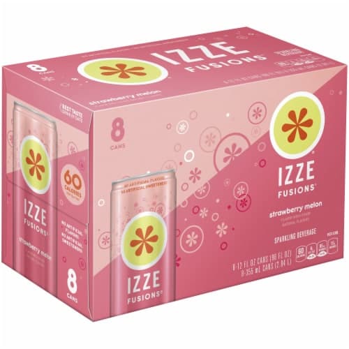 Izze Fusions Sparkling Beverage, Strawberry Melon