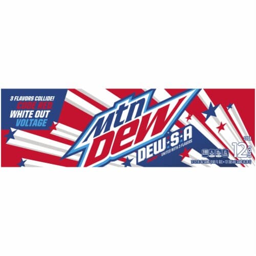 Mtn Dew Dew S A Soda Citrus Cherry Raspberry Mix