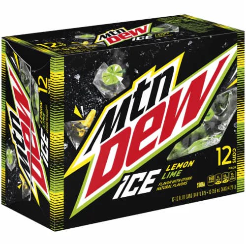 Mtn Dew Ice Soda, Lemon Lime