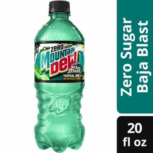Mountain Dew Soda Zero Sugar Baja Blast