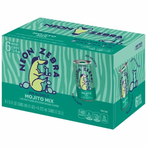 Neon Zebra Mojito Mix Lime Mint Flavor
