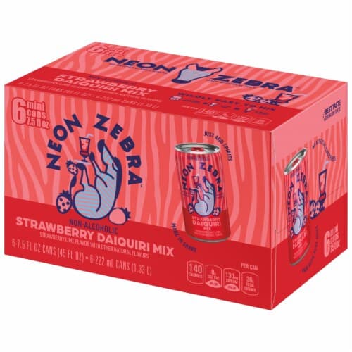Neon Zebra Strawberry Lime Non-Alcholic Daiquiri Mix Drinks