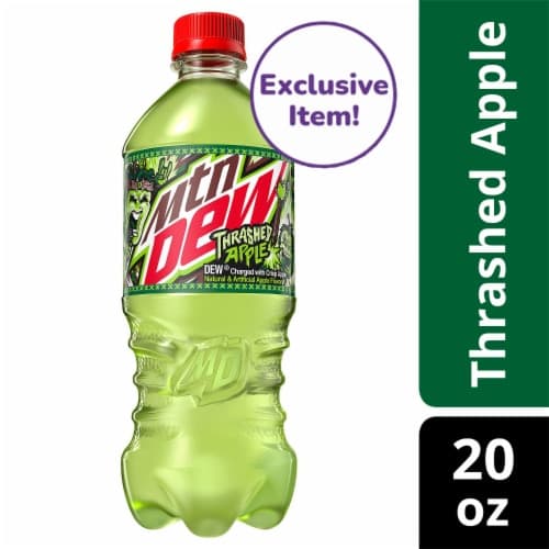 Mountain Dew Thrashed Apple Soda Bottle - Exclusive Item!
