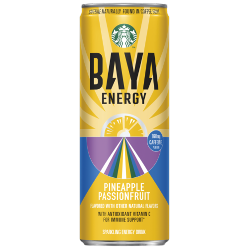 Is it Tree Nut Free? Starbucks Baya Energy Pineapple Passionfruit Sparkling Energy Drink
