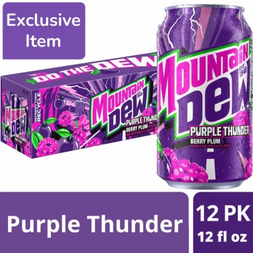 Mountain Dew Purple Thunder Soda