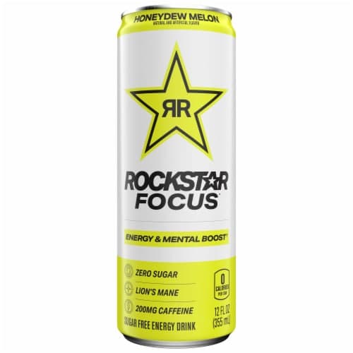 Rockstar Focus Zero Sugar Honeydew Melon Energy Drink