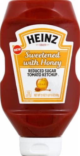 Heinz Sweetened With Honey Reduced Sugar Tomato Ketchup