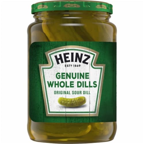 Heinz Genuine Whole Original Sour Dill Pickles, Oz Jar