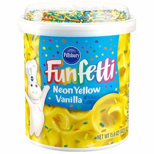 Pillsbury Funfetti Neon Yellow Vanilla Frosting