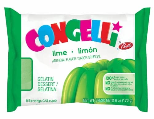 Congelli Lime Gelatin Dessert Mix