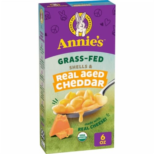 Annies Homegrown Macaroni & Cheese Organic Grass Fed Shells & Real Aged Cheddar