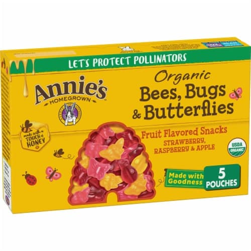 Annie's Homegrown Annie's Organic Bees Bugs & Butterflies Fruit Kid Snacks
