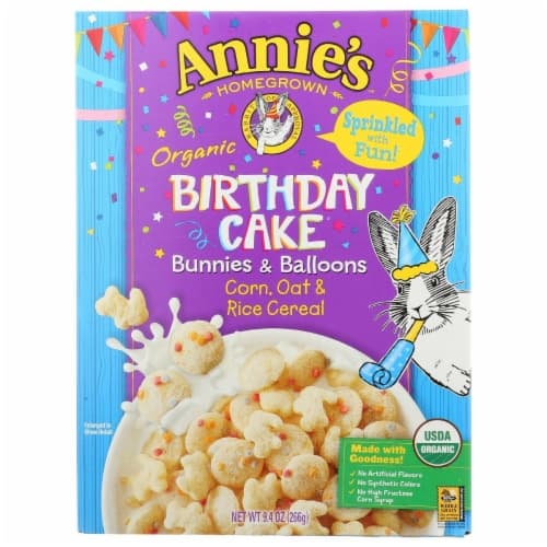Annie'S Cereal, Corn, Oat & Rice, Birthday Cake