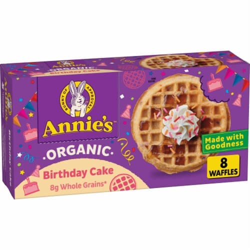 Annie'S Organic Whole Grain Birthday Cake  Waffles