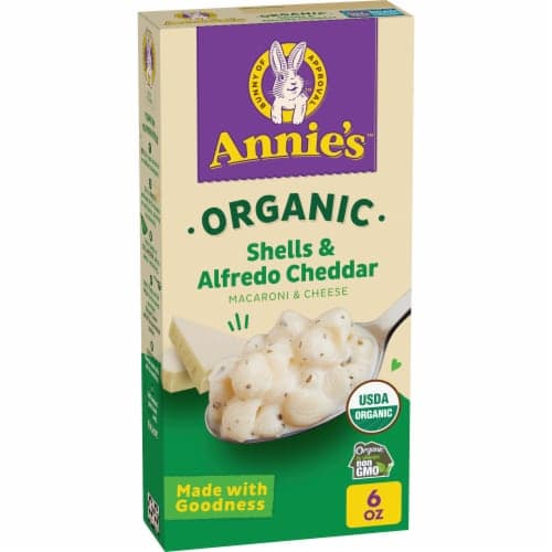 Annies Homegrown Organic Macaroni & Cheese Alfredo Shells & Cheddar