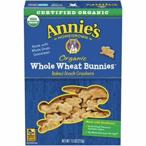 Annie'S Organic Whole Wheat Bunnies Baked Snack Crackers