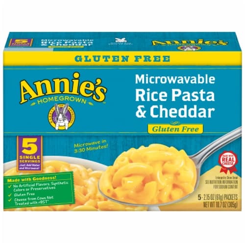 Annie'S Gluten Free Microwavable Rice Pasta & Cheddar