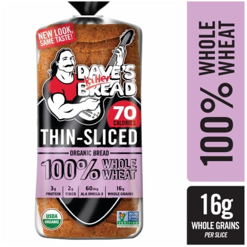 Daves Killer Bread Organic Thin Sliced 100% Whole Wheat