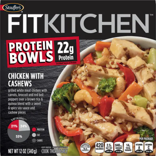 Stouffer'S Fitkitchen Bowls Chicken With Cashews