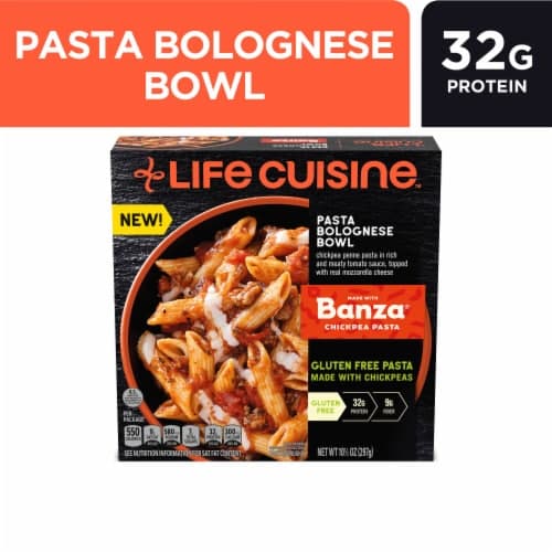 Is it Gluten Free? Life Cuisine Pasta Bolognese Bowl Made With Banza Chickpea Pasta